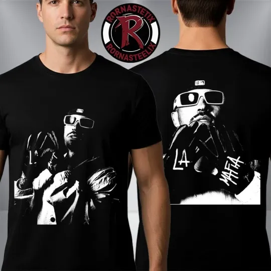 Discover Feid vs Ferxxo Falxxo Tour 2026 Graphic Photo Merch T-Shirt - Black