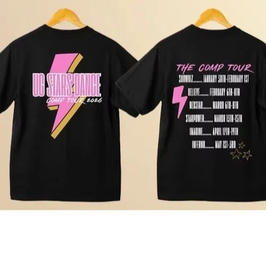 Discover UC Stars Dance 2026 Tour Double Sided T-Shirt