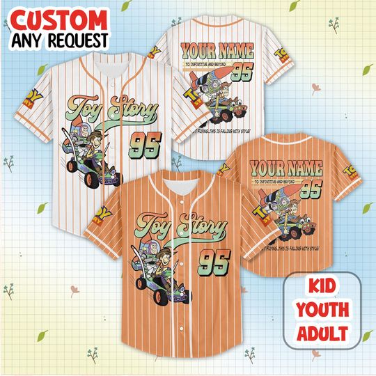 Discover Custom Disney Toy Story Buzz Lightyear Baseball Jersey, Disney Jersey, Buzz Lightyear Jersey, Gift For Fans, Woody Toy Story Sport Team
