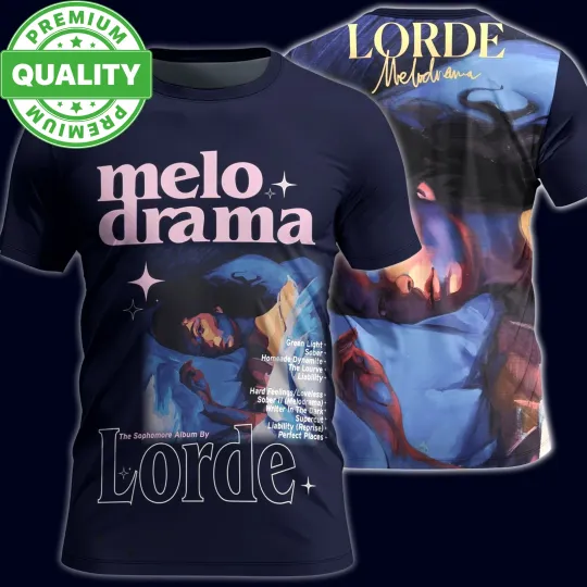 Discover Lorde Melodrama Tour Singer 3D AOP Shirt Unisex S-6XL 1R467