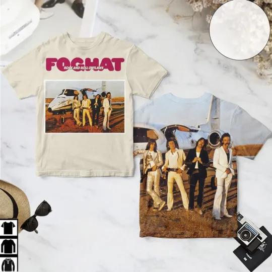 Discover Trend Foghat Band Rock And Roll Outlaws Album 3D T-shirt S to 5XL 2F1997