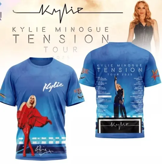 Discover Kylie Minogue Live In Tour Cotton 3D T Shirt For Men UR933