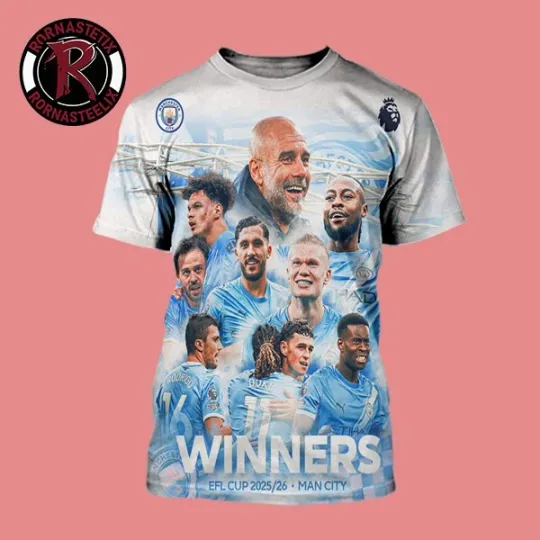Discover Congrats MC Winners Carabao Cup Final 2026 At Wembley To Win EPL Cup 3D Shirt