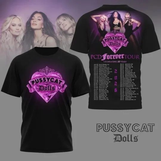 Discover Pussycat Dolls 2026 Reunion Tour, 20th Anniversary T Shirt