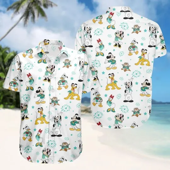 Discover Funny Mickey and Friends Cruise Line Hawaiian Shirt for Summer Beach Trip 2026