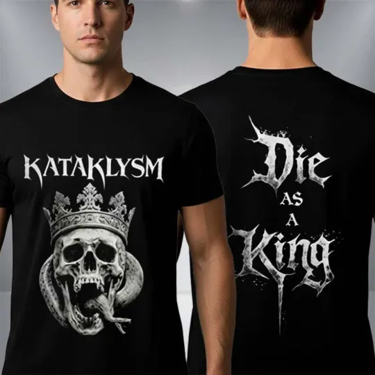 Discover Kataklysm Freedom Or Death European Tour 2026 Merch Tee Die As A King T-Shirt