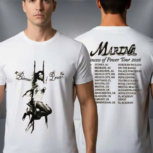 Discover Marina The Princess Of Power Tour 2026 Schedule Tour Dates Unisex T-Shirt
