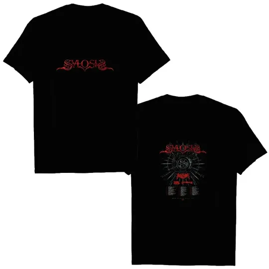 Discover Sylosis UK Europe Tour 2026 Shirt Two Sided Tour Dates Metal Band Graphic Tee
