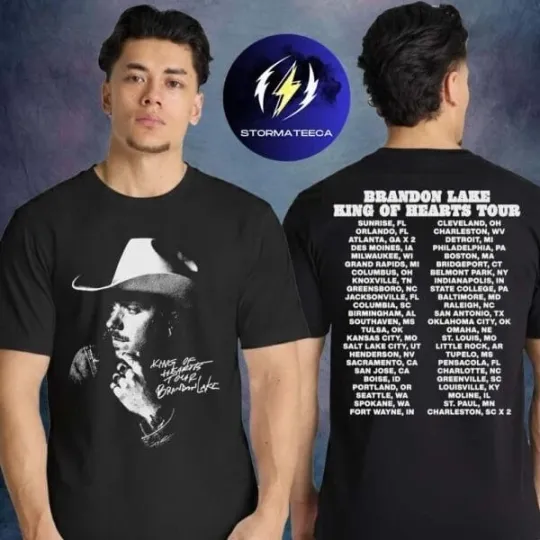 Brandon Lake King Of Hearts Tour 2026 Portrait Tour T-Shirt Unisex All Sizes