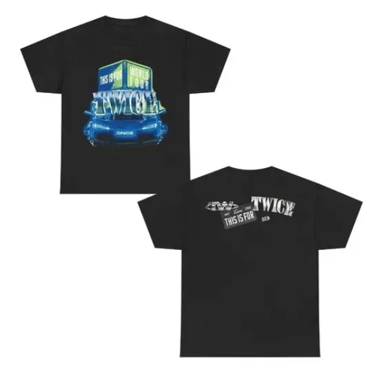 Discover TWICE This Is For 2026 Tour Blue Luxury Car T-shirt