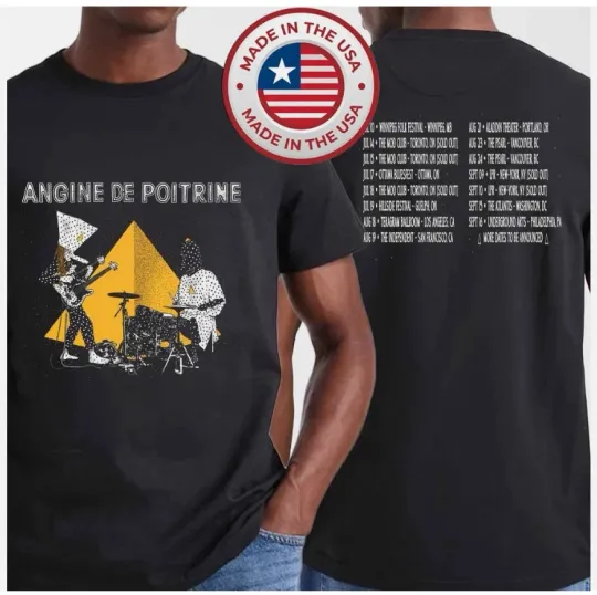 Discover Angine De Poitrine 2026 North American Tour Dates Unisex T-Shirt