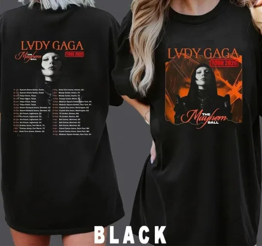 Discover New!!! Ld ga Tour 2026 the Mayhem Ball Tour 2 side T-shirt VK10472
