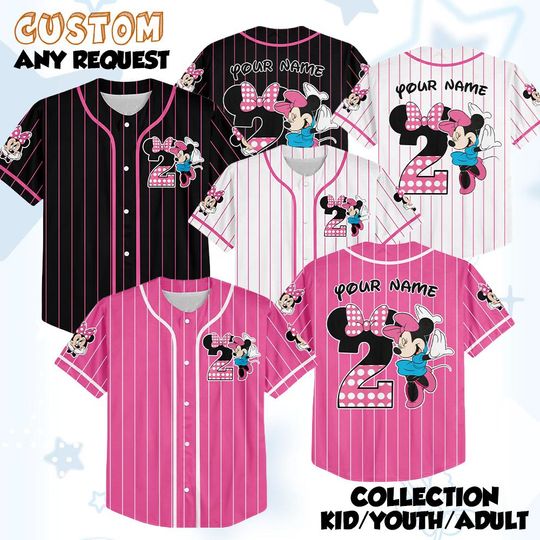Discover Mickey Its My Birthday Baseball Jersey, Minnie Birthday Jersey, Disney Family Custom Jersey, Birthday Party Tee, Disneyland Birthday Trip