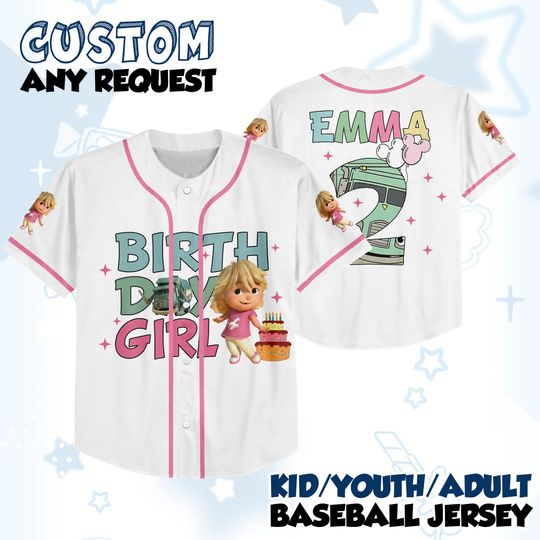 Discover Custom Name Trash Truck Baseball Jersey, Trash Truck Birthday Shirt Trash Truck Birthday Girl Shirt, Birthday Party Trash Truck shirts