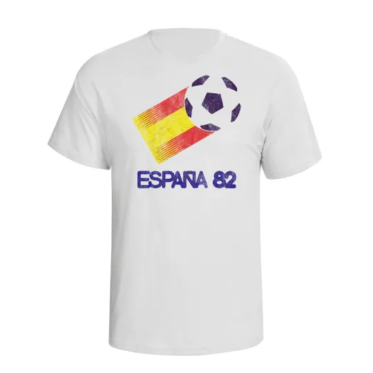 Discover Espana 82 Classic Football World Cup 2026 Men's T-Shirt Distressed Style Spain