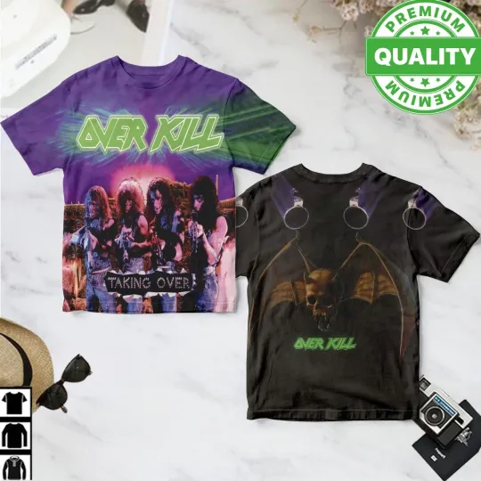 Discover Overkill Band Taking Over 3D AOP Tee Shirt Unisex S-6XL 2L0215