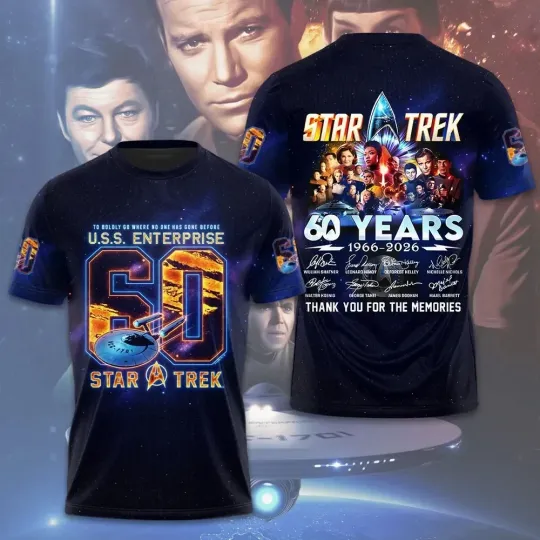 Discover Star Tre k 60th Anniversary 2026 3D T-Shirt S-5XL M889