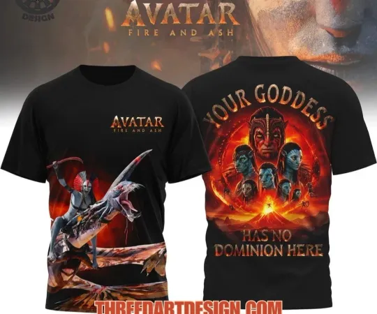 Discover Avatar Fire And Ash 3D T-Shirt Unisex Polyester Gift For Fan M906