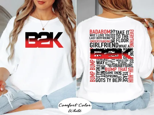 Discover B2K 2026 Reunion Tour Shirt Retro 2000s RnB Band Concert Tee