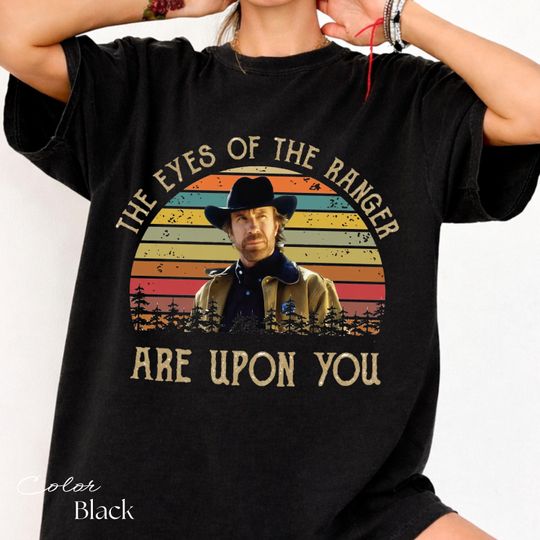 Chuck Norris Shirt, Walker Texas Ranger Tee, Retro Bootleg Western Cowboy Shirt, 90s TV Show Fan Gift