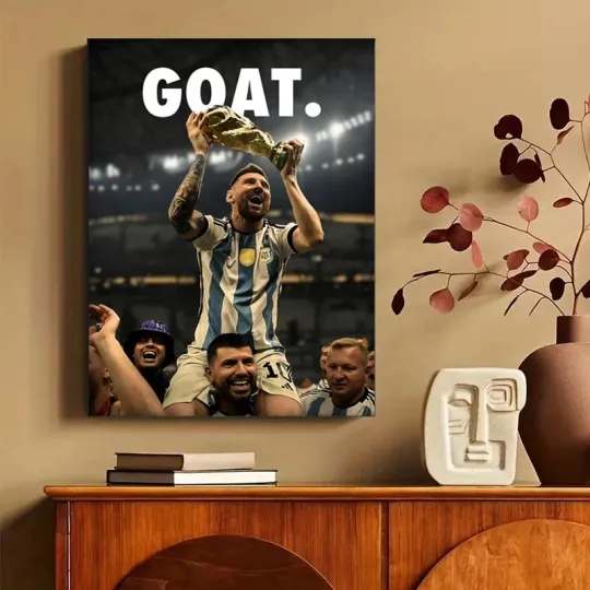 Discover Lionel Messi World Cup 2022 Vertical Poster