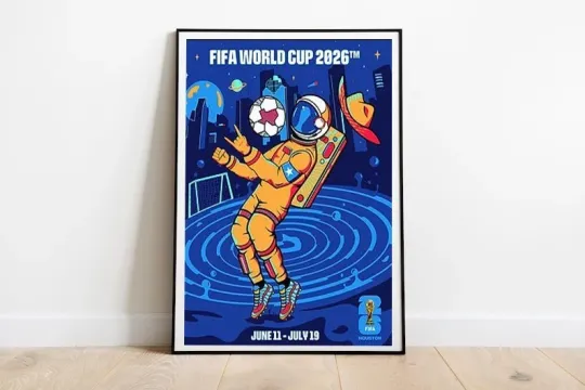 Discover World Cup 2026 Houston Poster - Premium Matte Vertical Poster for Football Fans