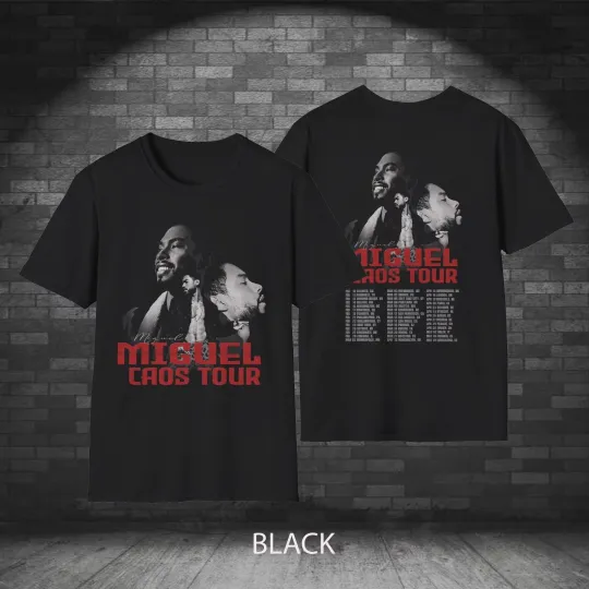 Discover Miguel Chaos Tour 2026 Concert Unisex T-Shirt