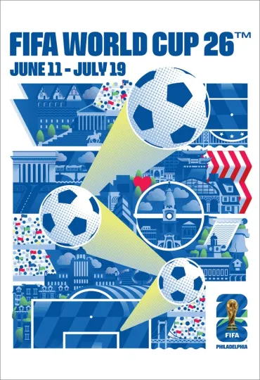 FIFA World Cup 2026 OFFICIAL 24x36 POSTER - Host City PHILADELPHIA