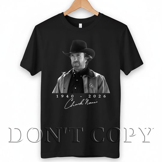 Discover Chuck Norris Shirt, RIP Chuck Norris 1940-2026