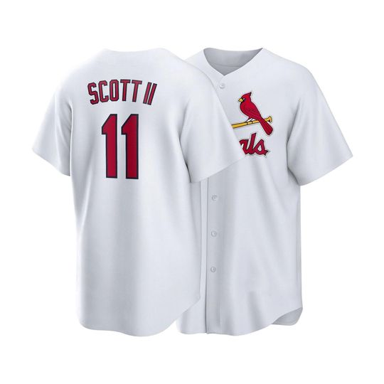 Discover Victor Scott II St. Louis Baseball Jersey,White Home Shirt Man/Youth size,Custom Jersey