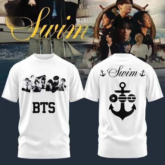 Discover BTS Swim Arirang Album Mixed Mesh Edition For Fan T-Shirt