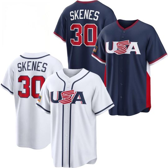 Discover Paul Skenes Jersey USA Navy/White Fans Shirt Men/Youth Size