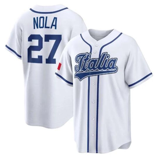 Discover Aaron NolaJersey Italy White  Fans Shirt Men/Youth Size