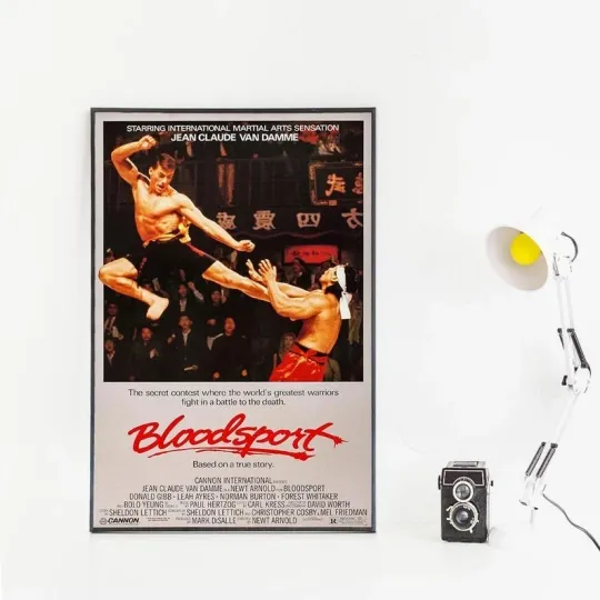 Discover Bloodsport Movie Poster - Vintage Wall Decor - Premium Matte Vertical Poster