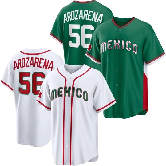 Discover Randy Arozarena Jersey Mexico Green/White Fans Shirt Men/Youth Size