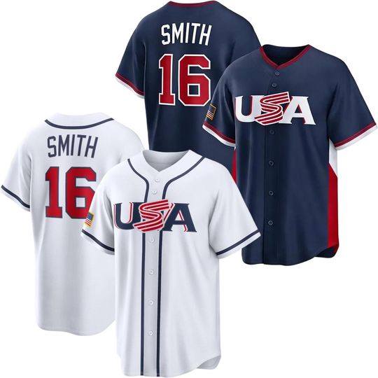 Discover Will Smith Jersey USA Navy/White Fans Shirt Men/Youth Size