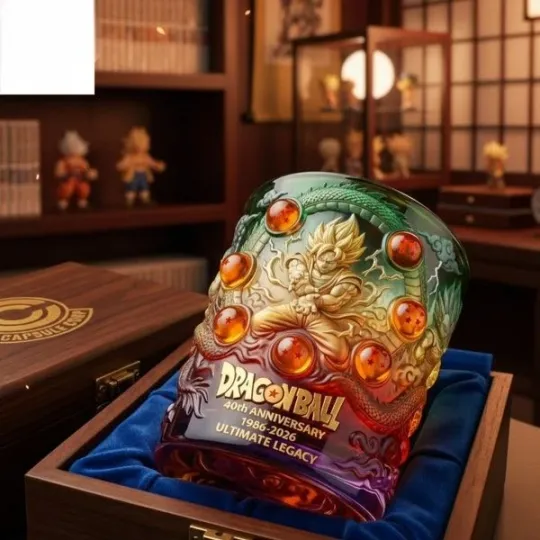 Dragon Ball Goku 40Th Anniversary Whiskey Glass