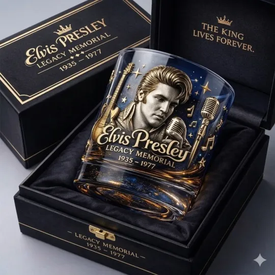 Discover Presley Legacy Memorial Transparent Whiskey Glass
