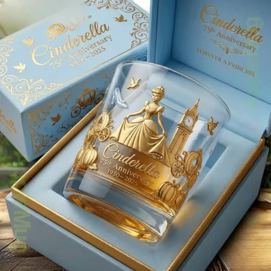 Discover Cinde 75th Anniversary 1950-2025 Whiskey Glass