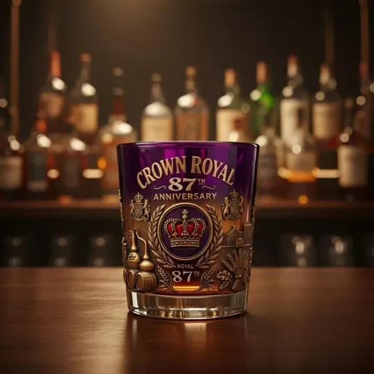 Crown Royal 87th Anniversary Whiskey Glass