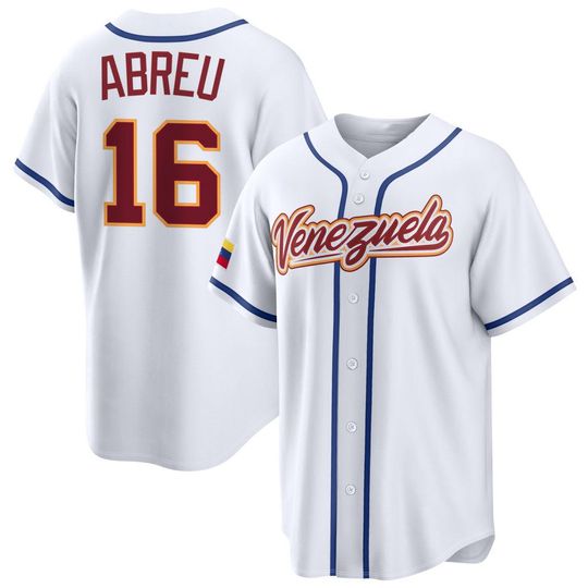 Discover Wilyer Abreu Jersey,VenezuelaWhite Limited Stitched Shirt Custom Jersey Man/Youth size