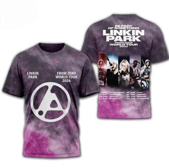 Discover Linkin Park From Zero World Tour 2026 3D T-Shirt All Sizes
