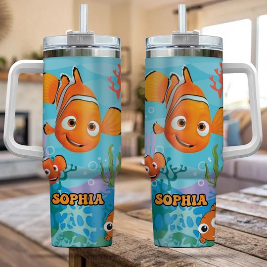 Discover Personalized Finding Nemo 40oz Tumbler with Handle,