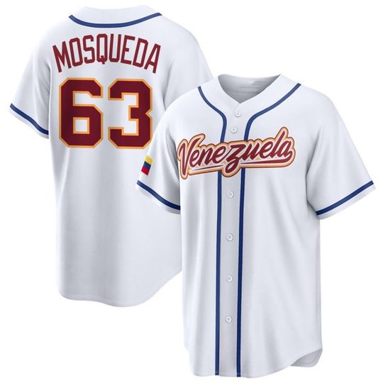Discover Oddanier Mosqueda Jersey,VenezuelaWhite Limited Shirt Custom Jersey Man/Youth size