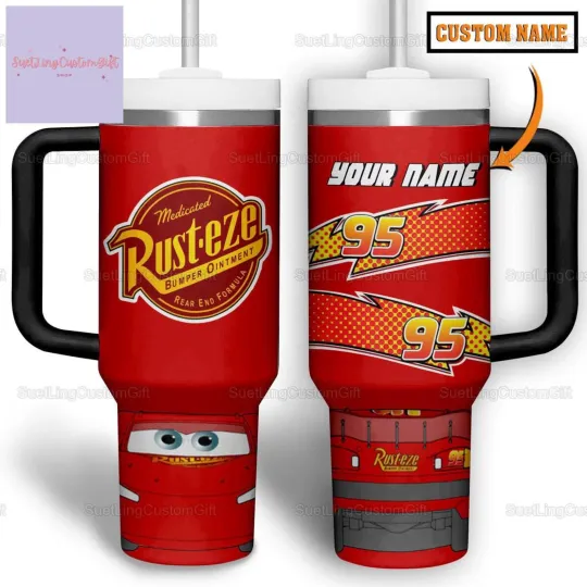 Discover isney Cars Lightning McQueen  Tumbler, Gift For Cartoon Lover, Gift For Her