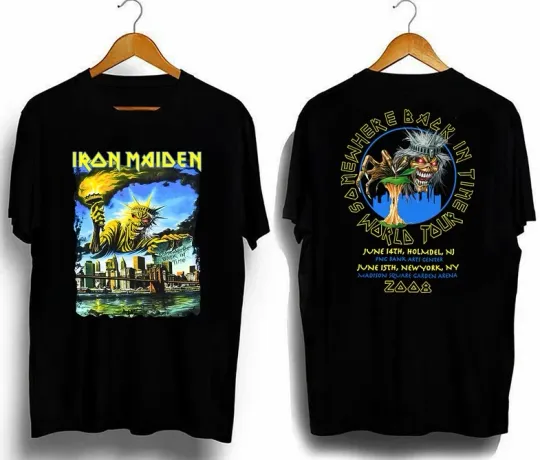 Discover Iron Maiden Somewhere Back In Time World Tour 2008 T-Shirt