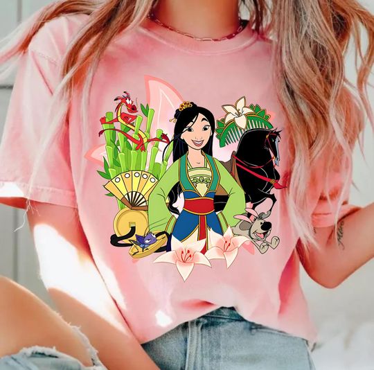 Discover Disney Mulan Princess Shirt, Mushu Cri-Kee Khan Disney Girls T-shirt, Disneyland Girl Trip Matching Tee, Magic Kingdom Park