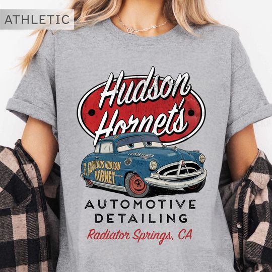 Discover Vintage Hudson Hornet Shirt, Retro Automotive Detailing Tee, Car Enthusiast Gift, Radiator Springs CA, Garage Style Apparel