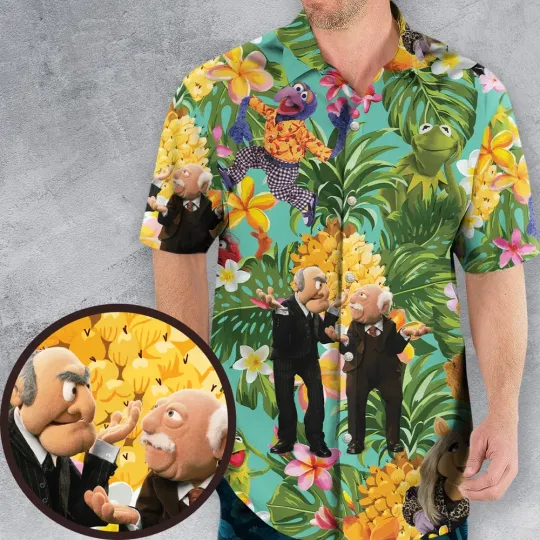 Discover Statler And Waldorf Muppets Tropical Hawaiian Shirt , Gift For Cartoon Lovers