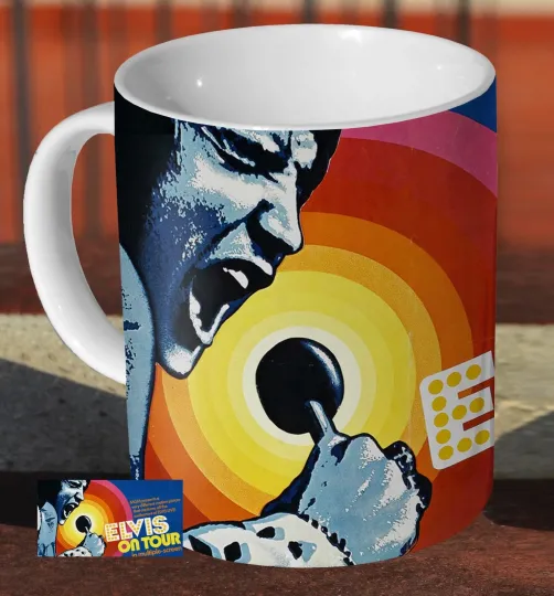 Elvis Presley On Tour Ceramic Mug for Tea and Coffee